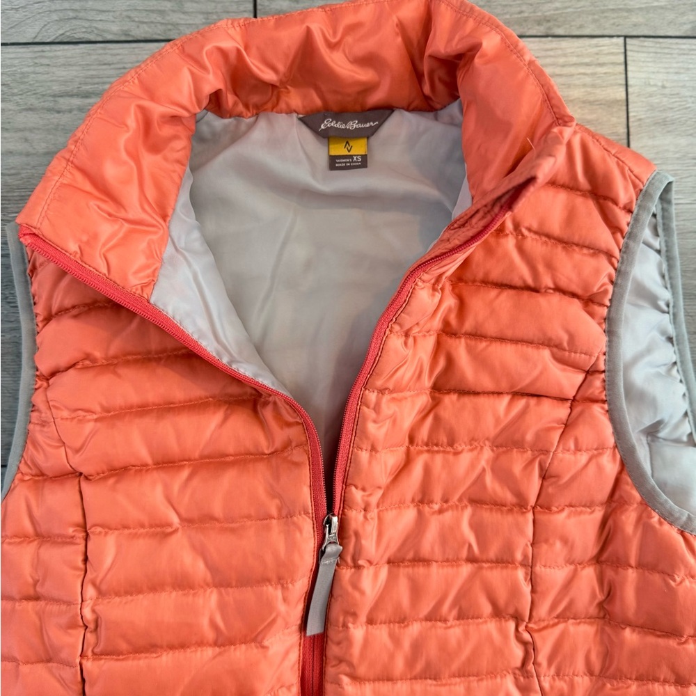 Eddie Bauer Orange Puffer Vest